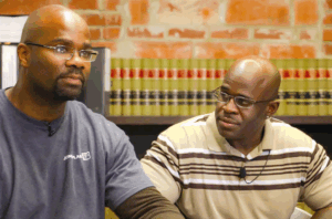 | Demarchoe Carpenter, left, and co-defendant Malcolm Scott. Image by Dylan Goforth/The Frontier